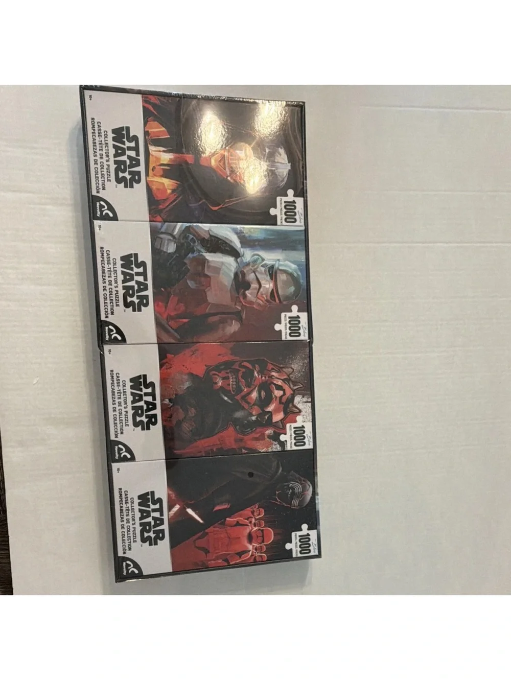 Star Wars 4-Pack 1000pc Puzzle Set - Red, Black, Blue Artwork Collectors